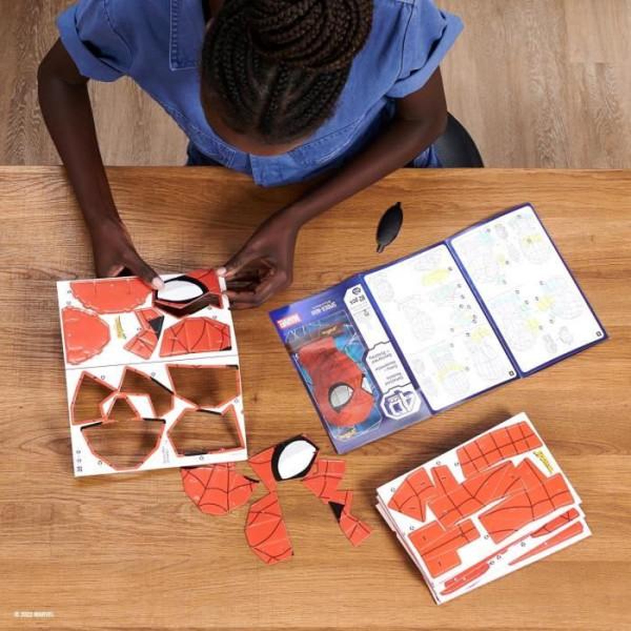 Voir la diapositive 5 : Spin Master Puzzle 4D Build enfant masque Spider-Man Marvel 3D construction sans colle – Spin Master