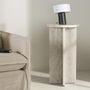 Voir la diapositive 4 : Paris Prix Table d'Appoint Effet Marbre  Alesund  75cm Beige