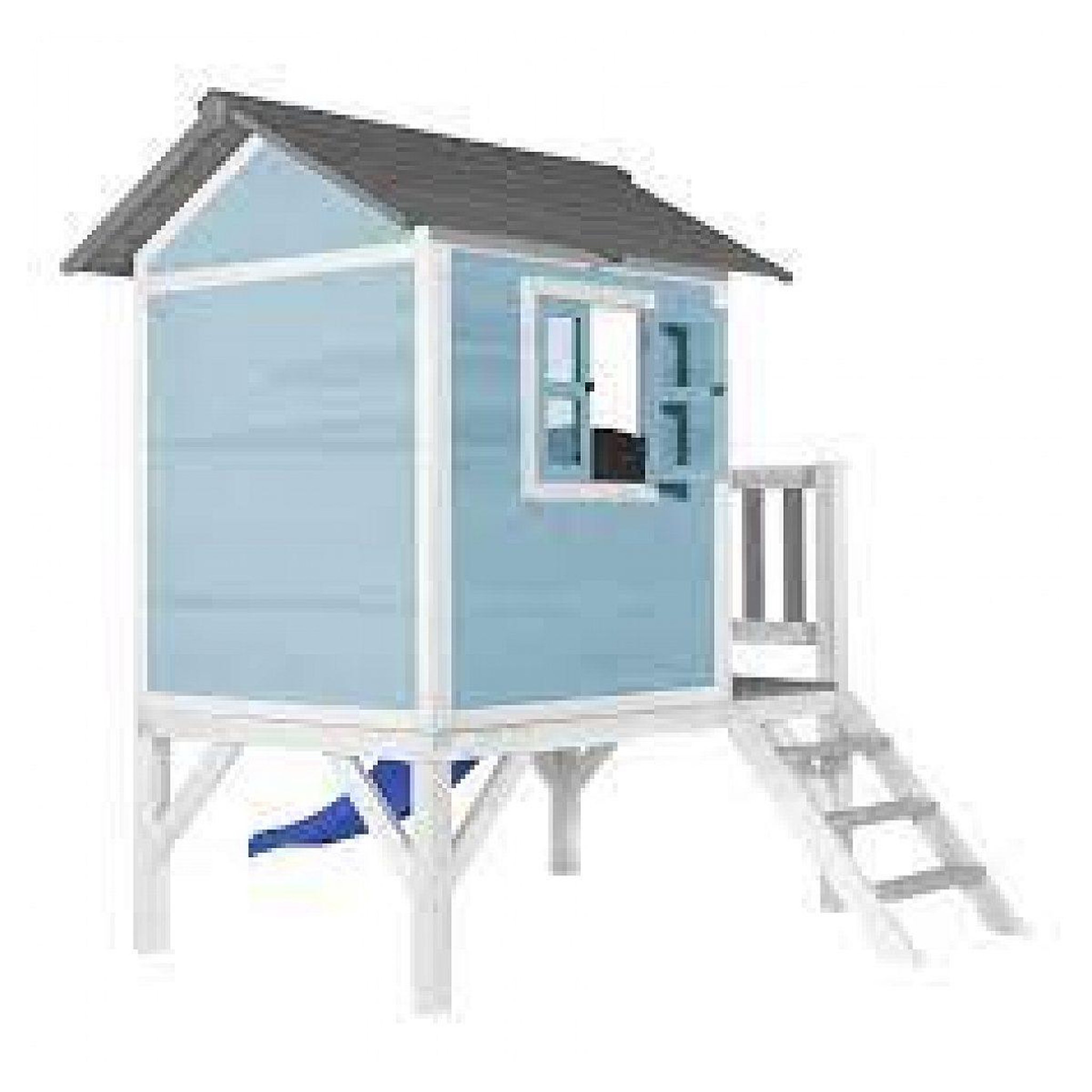 Voir la diapositive 2 : Axi House Maisonnette caribbean bleu - toboggan bleu