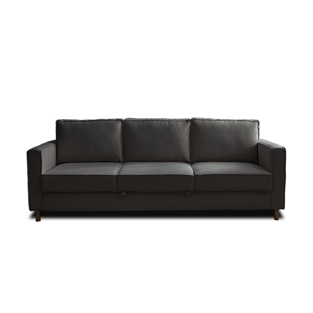 LISA DESIGN Jake - canapé 3 places - convertible - en velours côtelé