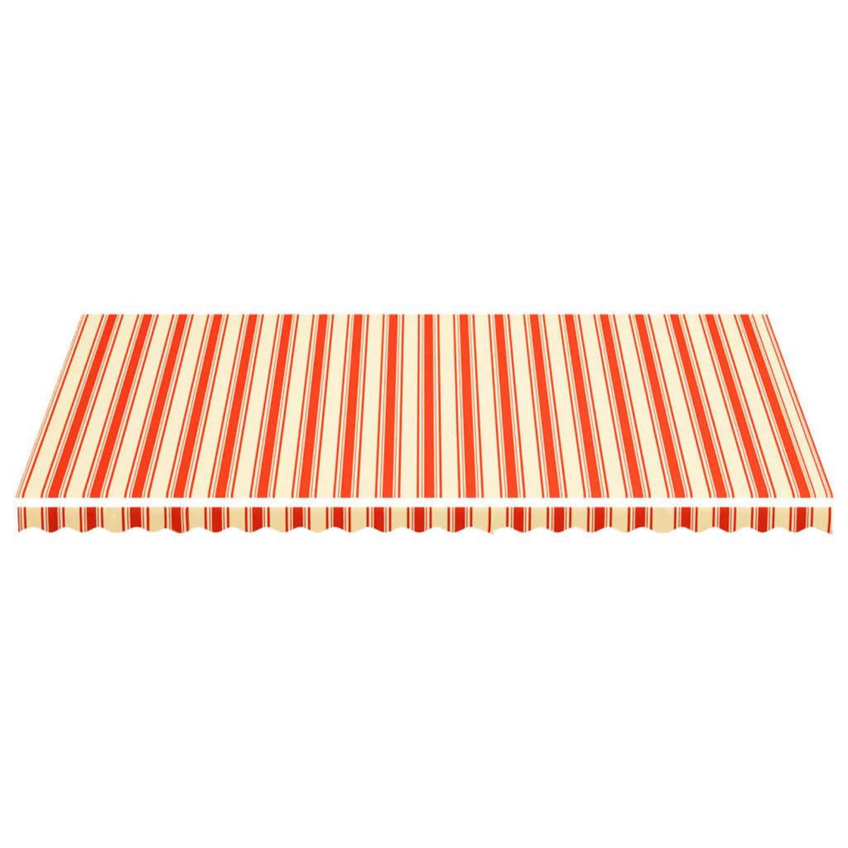 VIDAXL Tissu de remplacement pour auvent Jaune et orange 6x3,5 m