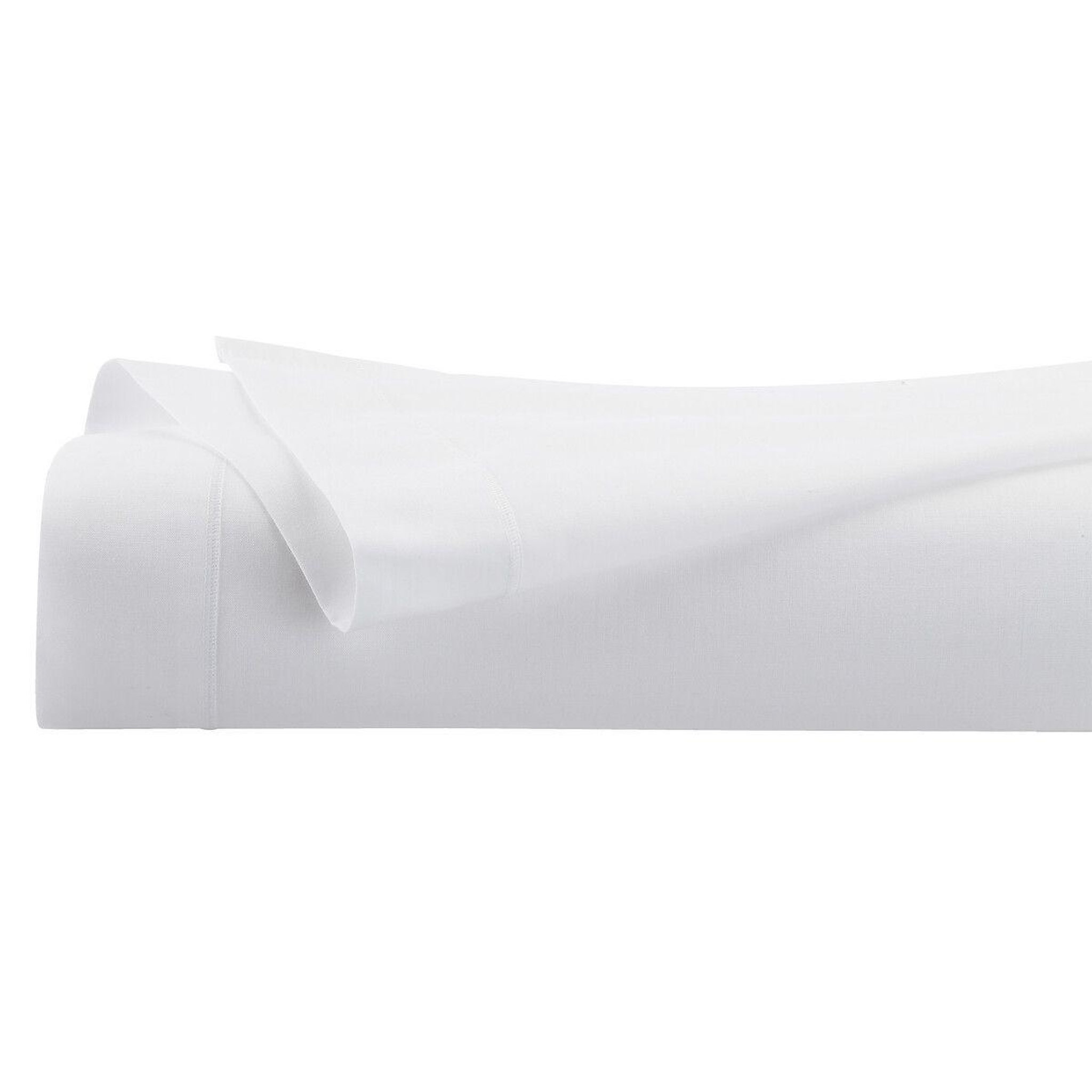 Voir la diapositive 2 : ATMOSPHERA Drap plat 1 personne  percale  180x290cm blanc