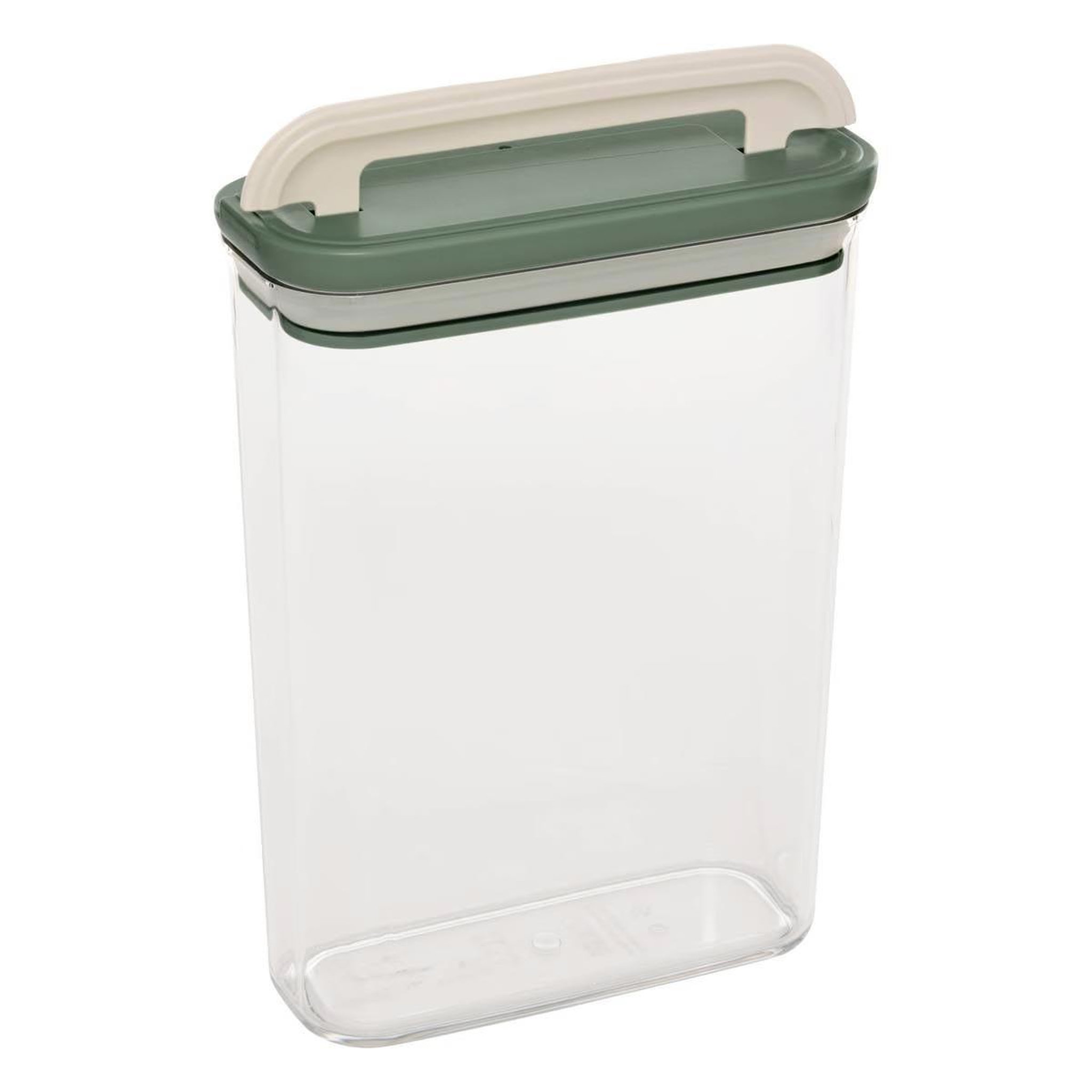 Voir la diapositive 2 : FIVE Boîte de conservation avec poignée  lock  2l transparent