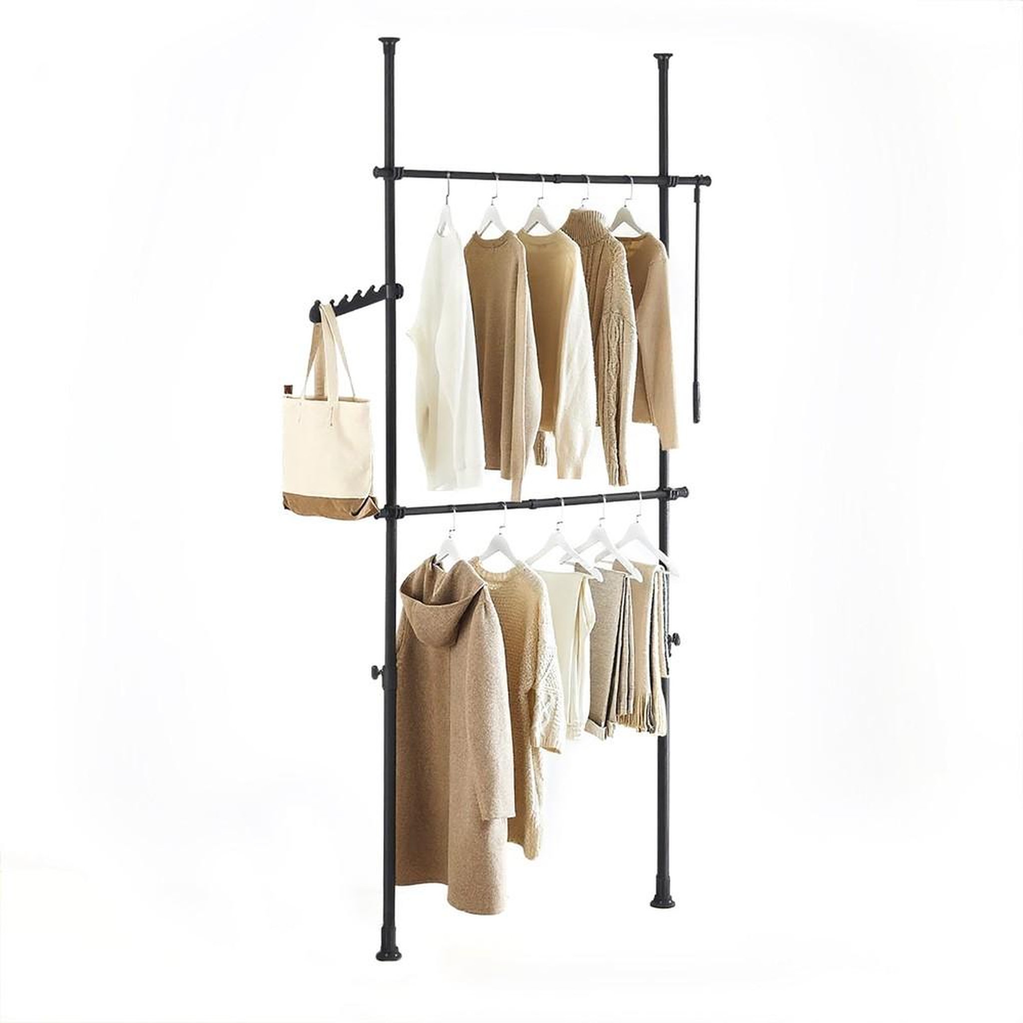Voir la diapositive 1 : SOBUY SoBuy - Portemanteau Sur Pied réglable - Industriel - FRG109-II