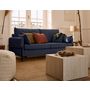 Voir la diapositive 3 : LISA DESIGN Ercolano - canapé 3 places convertible - couchage quotidien - matelas 11 cm - en velours