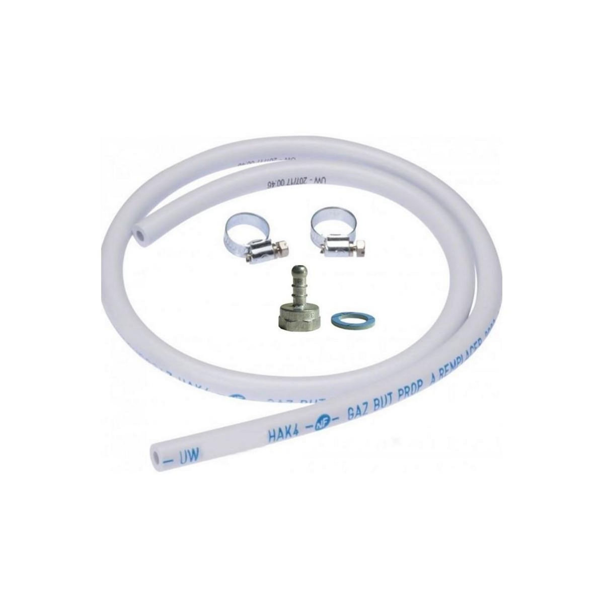 Proweltek Rechaud à gaz 9,8 KW Fonte véritable 4 pieds 2 bruleurs + Tuyau gaz flexible 1.50m + Détendeur Propane TRIGLAV