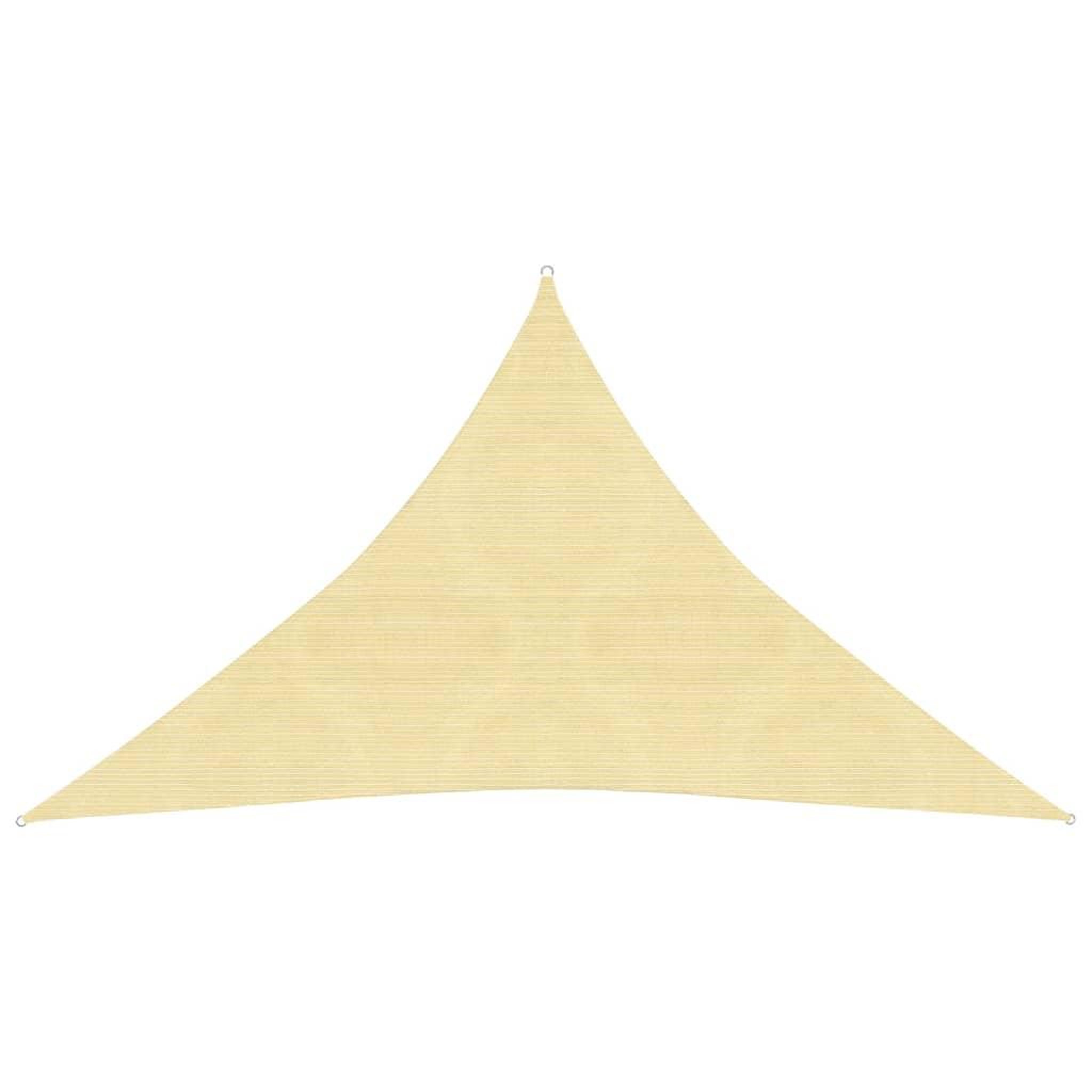 Voir la diapositive 2 : VIDAXL Voile d'ombrage 160 g/m^2 Beige 4x4x5,8 m PEHD