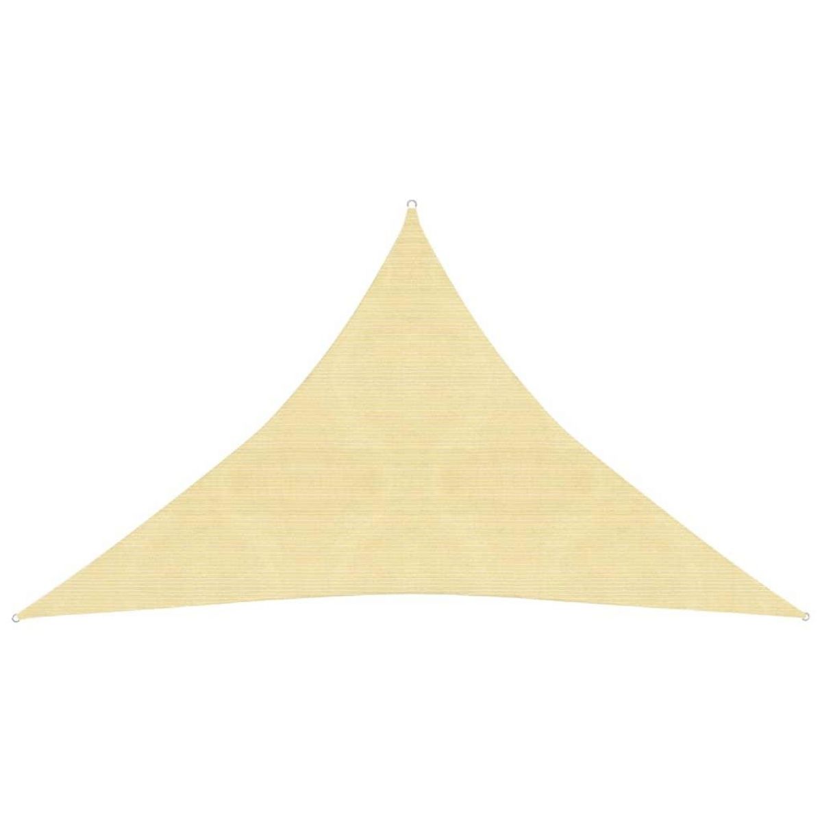VIDAXL Voile d'ombrage 160 g/m^2 Beige 4x4x5,8 m PEHD