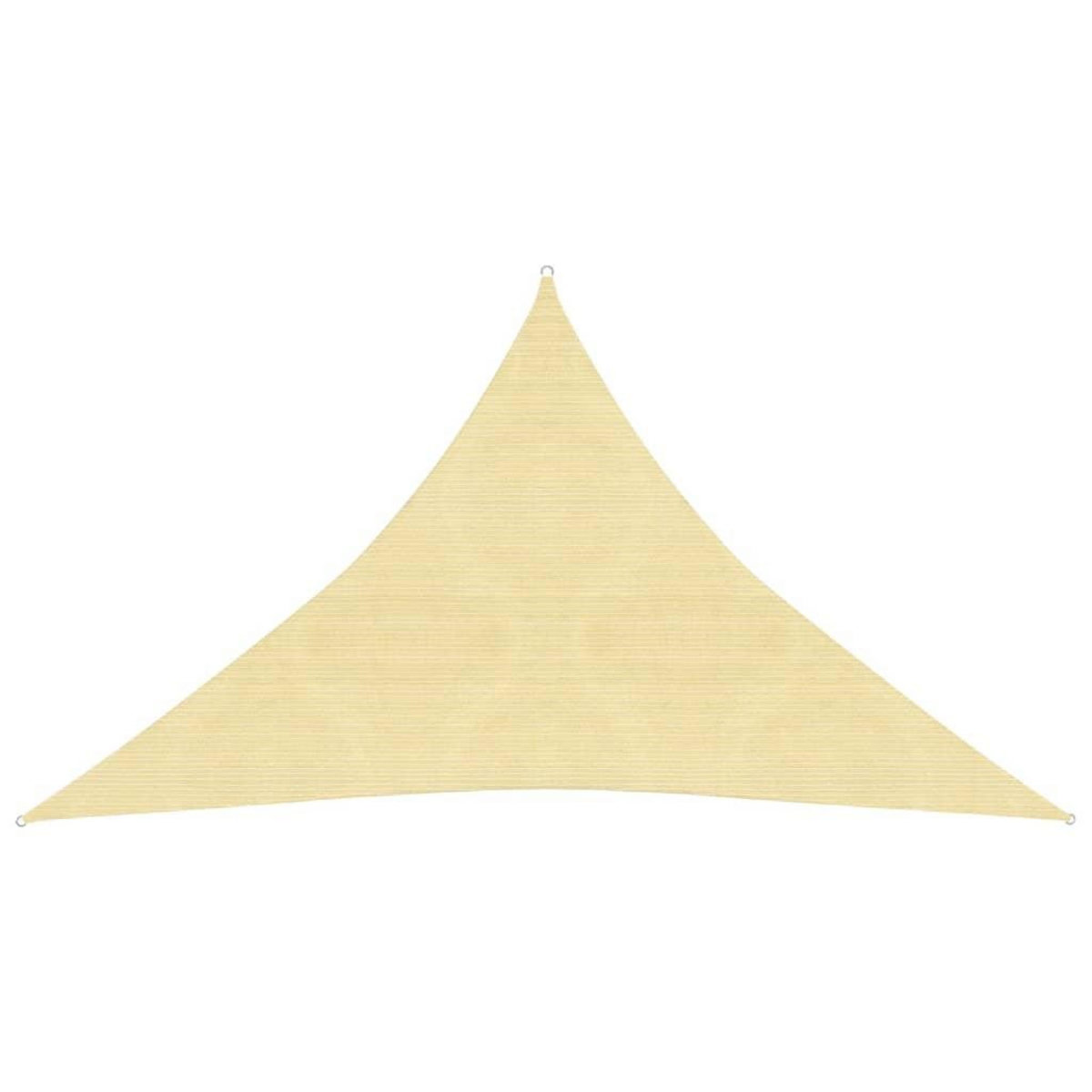 VIDAXL Voile d'ombrage 160 g/m^2 Beige 4x4x5,8 m PEHD