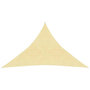 Voir la diapositive 2 : VIDAXL Voile d'ombrage 160 g/m^2 Beige 4x4x5,8 m PEHD