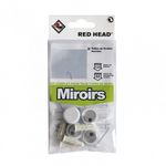 RED HEAD kit chevilles à expansion miroir blanc RED HEAD, Diam.6 x L.25 mm