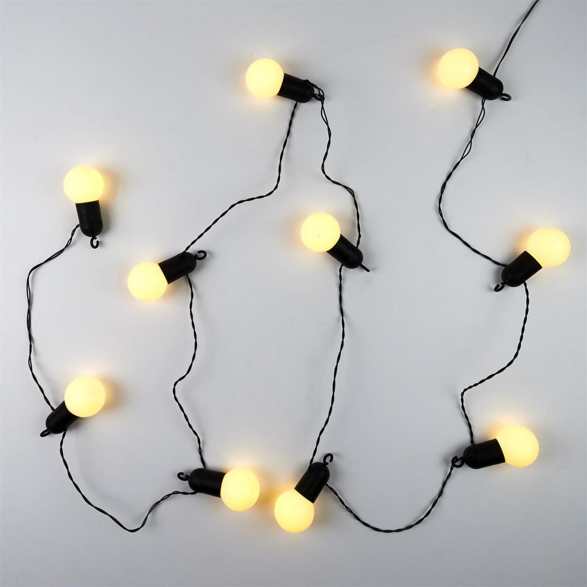 Voir la diapositive 3 : The Home Deco Factory Guirlande lumineuse extérieur  ampoule  5m noir
