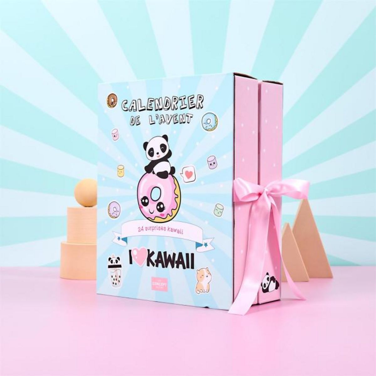 Paris Prix Calendrier de l'Avent 24 Bougies & Surprises  Kawaii  25cm Multicolore