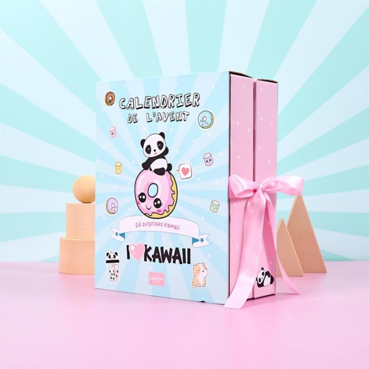 Paris Prix Calendrier de l'Avent 24 Bougies & Surprises  Kawaii  25cm Multicolore