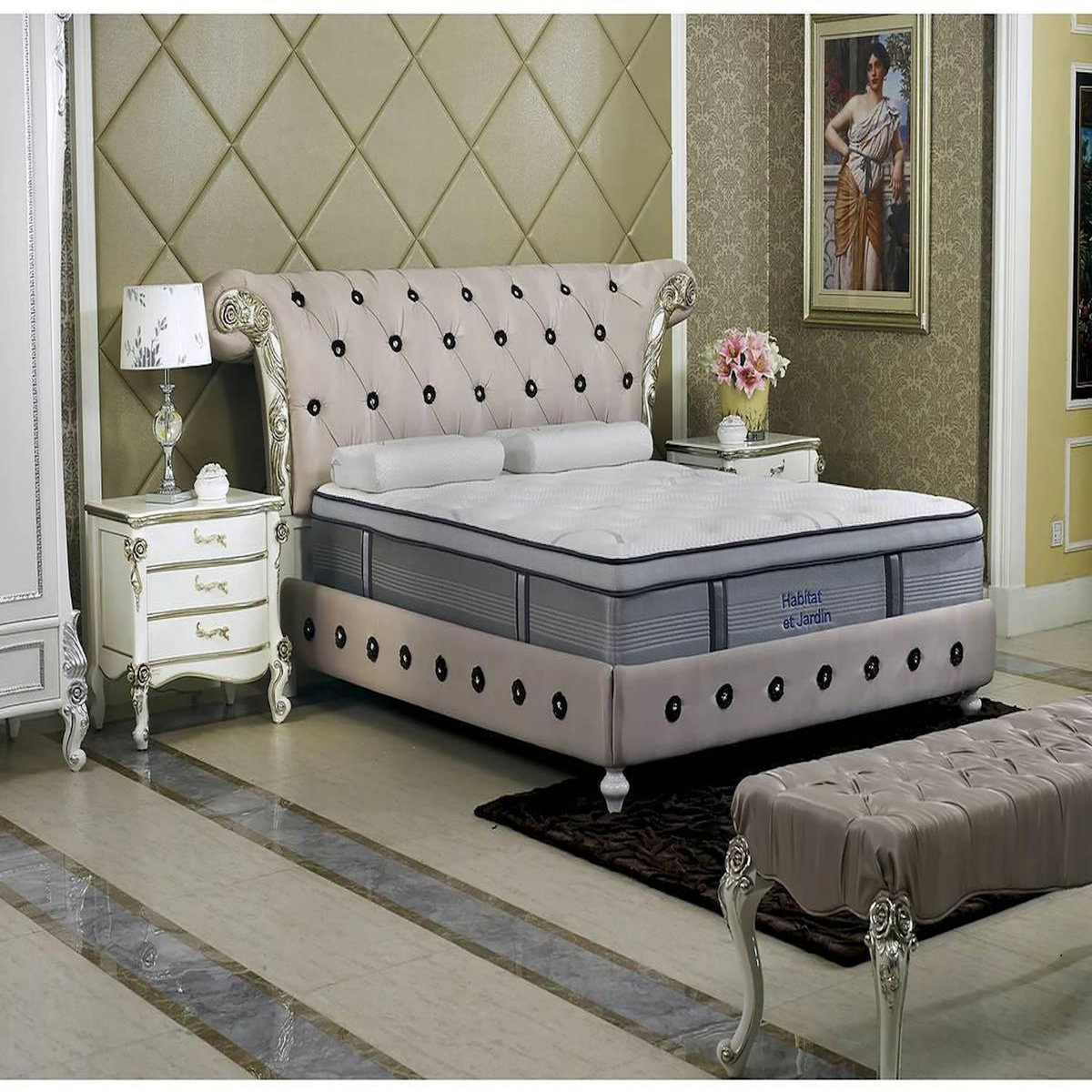 Habitat et Jardin Matelas ressorts à mémoire de forme  Julie  - 140 x 190 x 31 cm