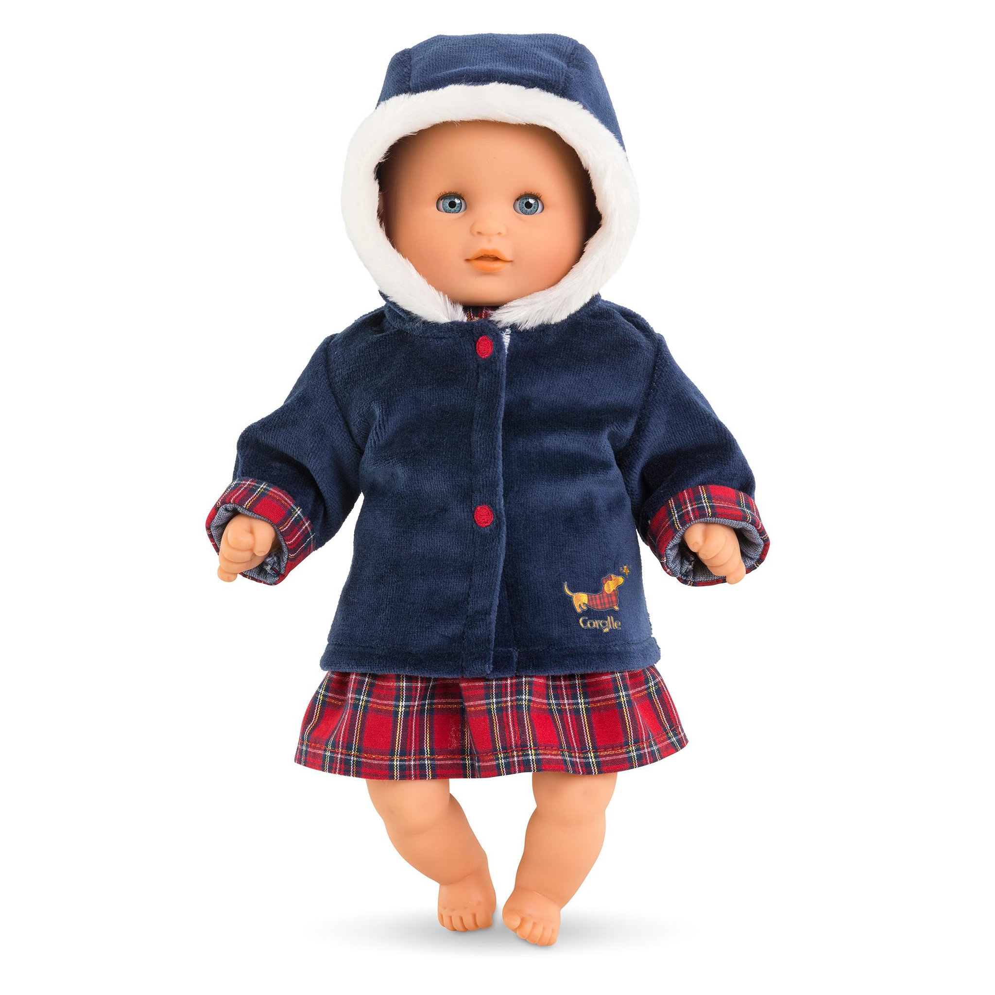 Voir la diapositive 3 : Corolle Manteau Corolle en Fêtes pour poupon 30 cm