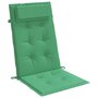 Voir la diapositive 5 : VIDAXL Coussins de chaise a dossier haut lot de 2 vert tissu oxford