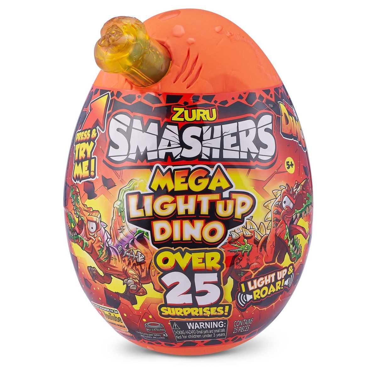 ZURU Oeuf geant dino smashers mega light up