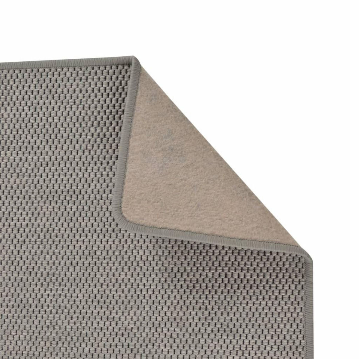 VIDAXL Tapis de couloir aspect sisal argente 50x150 cm
