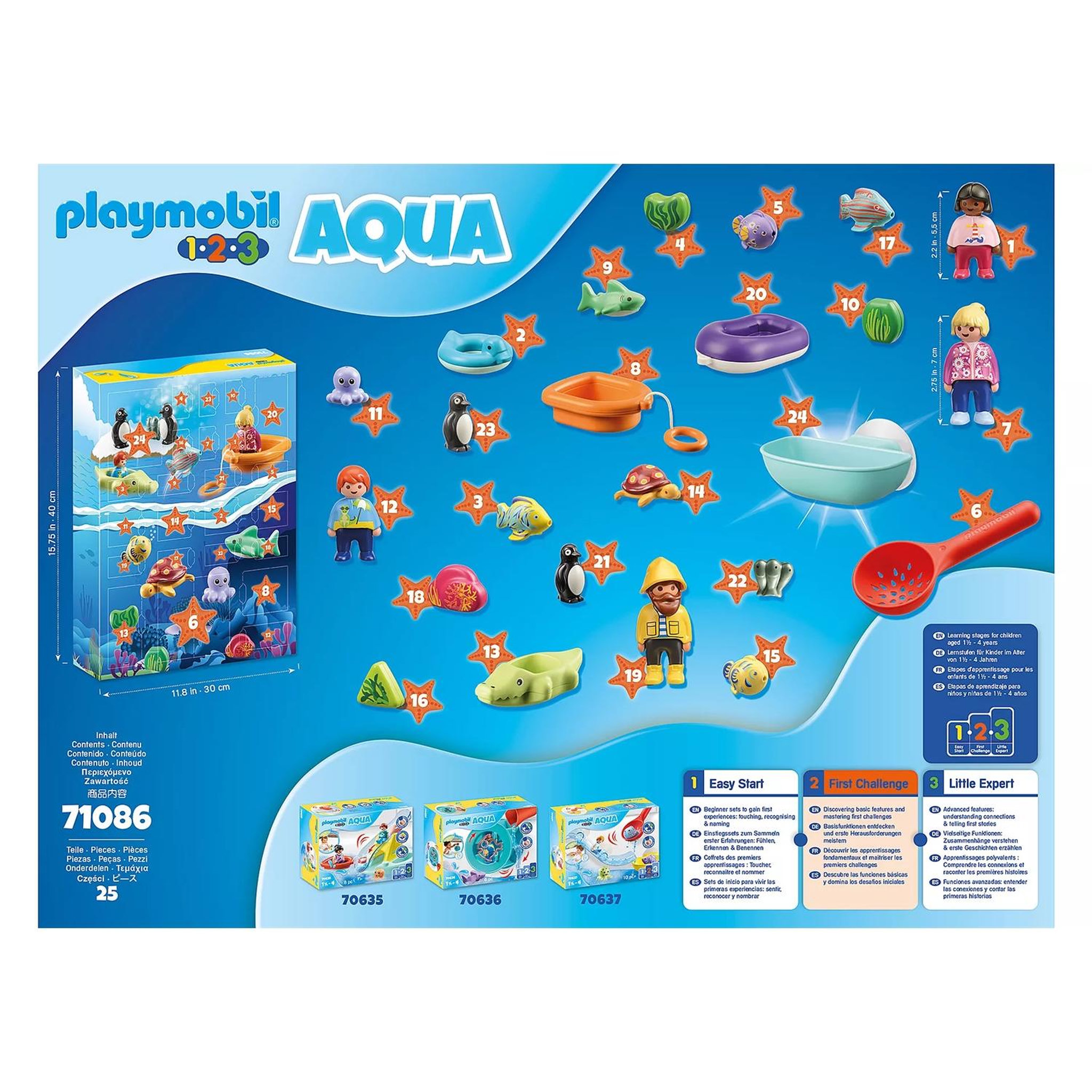 Voir la diapositive 4 : PLAYMOBIL 1 2 3 Aqua Calendrier de l'Avent