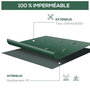 Voir la diapositive 4 : HOMCOM Housse de protection etanche pour meuble salon de jardin rectangulaire 135L x 135l x 75H cm vert