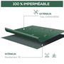 Voir la diapositive 4 : HOMCOM Housse de protection etanche pour meuble salon de jardin rectangulaire 135L x 135l x 75H cm vert