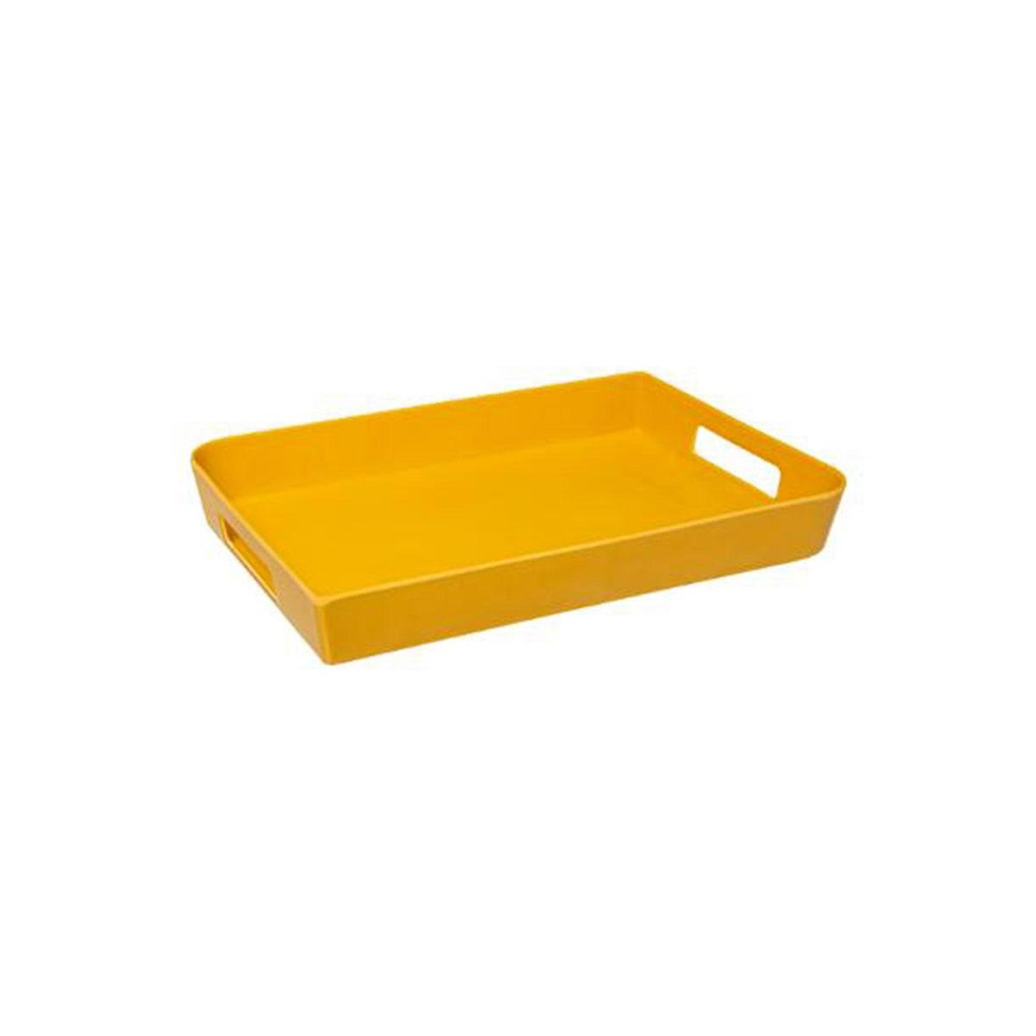 Voir la diapositive 1 : FIVE Plateau de service  modern  35cm moutarde
