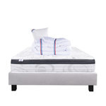 LUXURY LITERIE Ensemble literie mousse, Sleeplux Ferme, Gris. Coloris disponibles : Gris