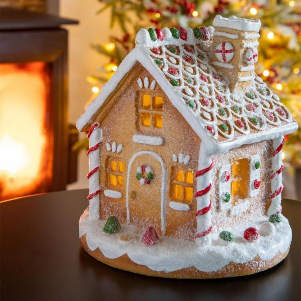 Paris Prix Maison à LED  Pain d'Épice  23cm Multicolore