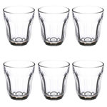 SECRET DE GOURMET Lot de 6 Verres à Thé  Baroque  10cl Transparent