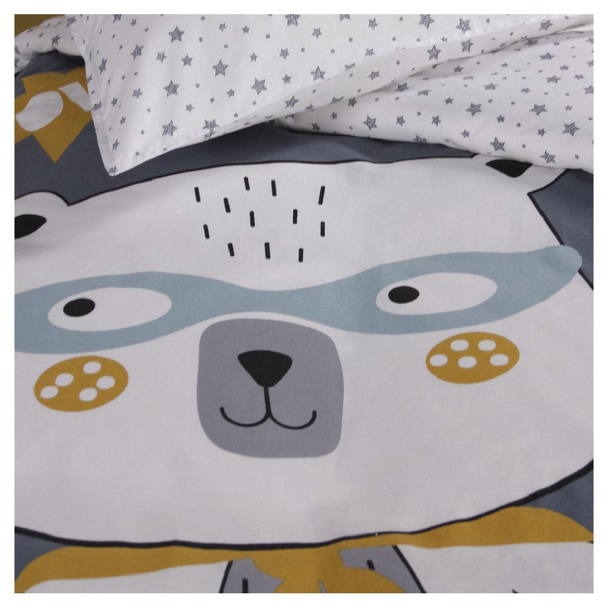 Parure housse de couette fantaisie enfant en coton 57 fils BOY