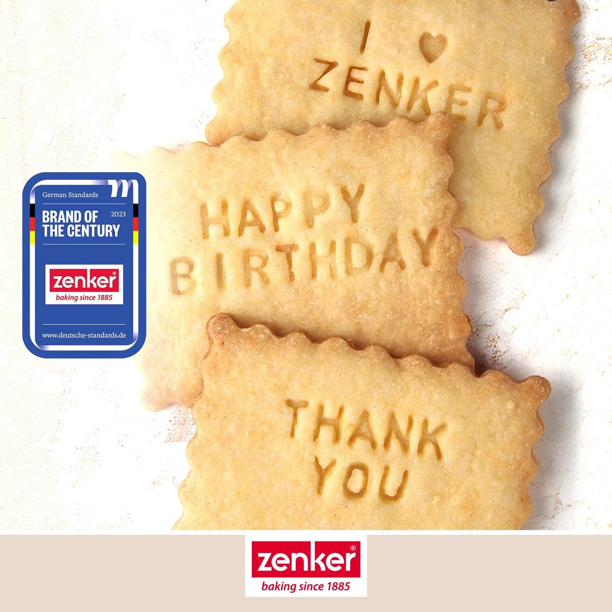 ZENKER Tampon alphabet pour biscuit Zenker Smart Pastry