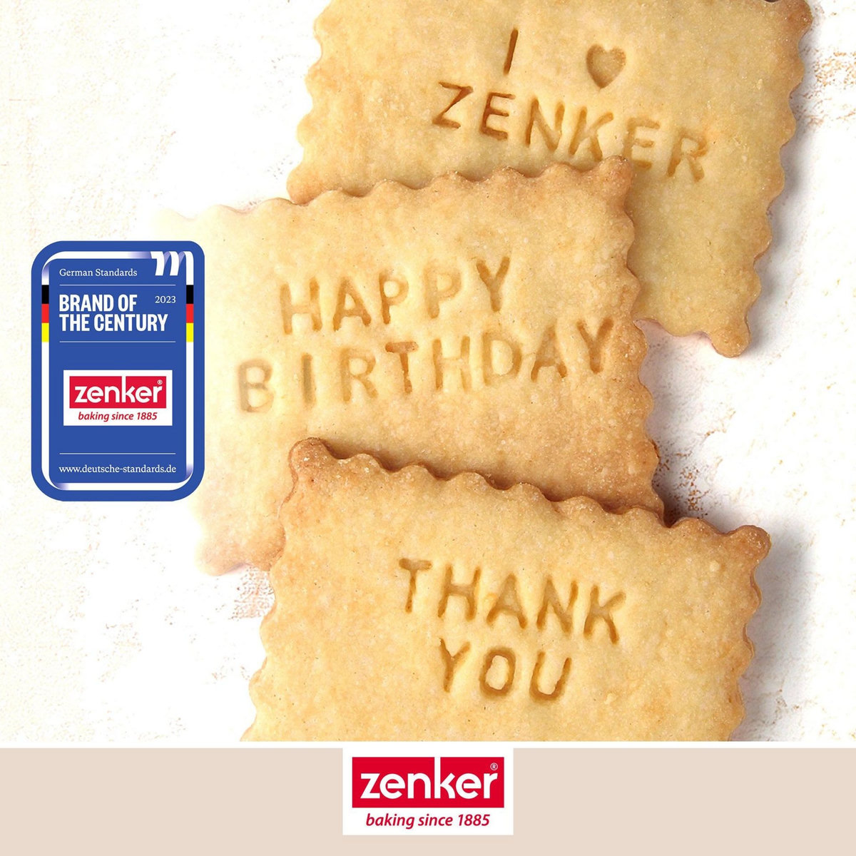 ZENKER Tampon alphabet pour biscuit Zenker Smart Pastry