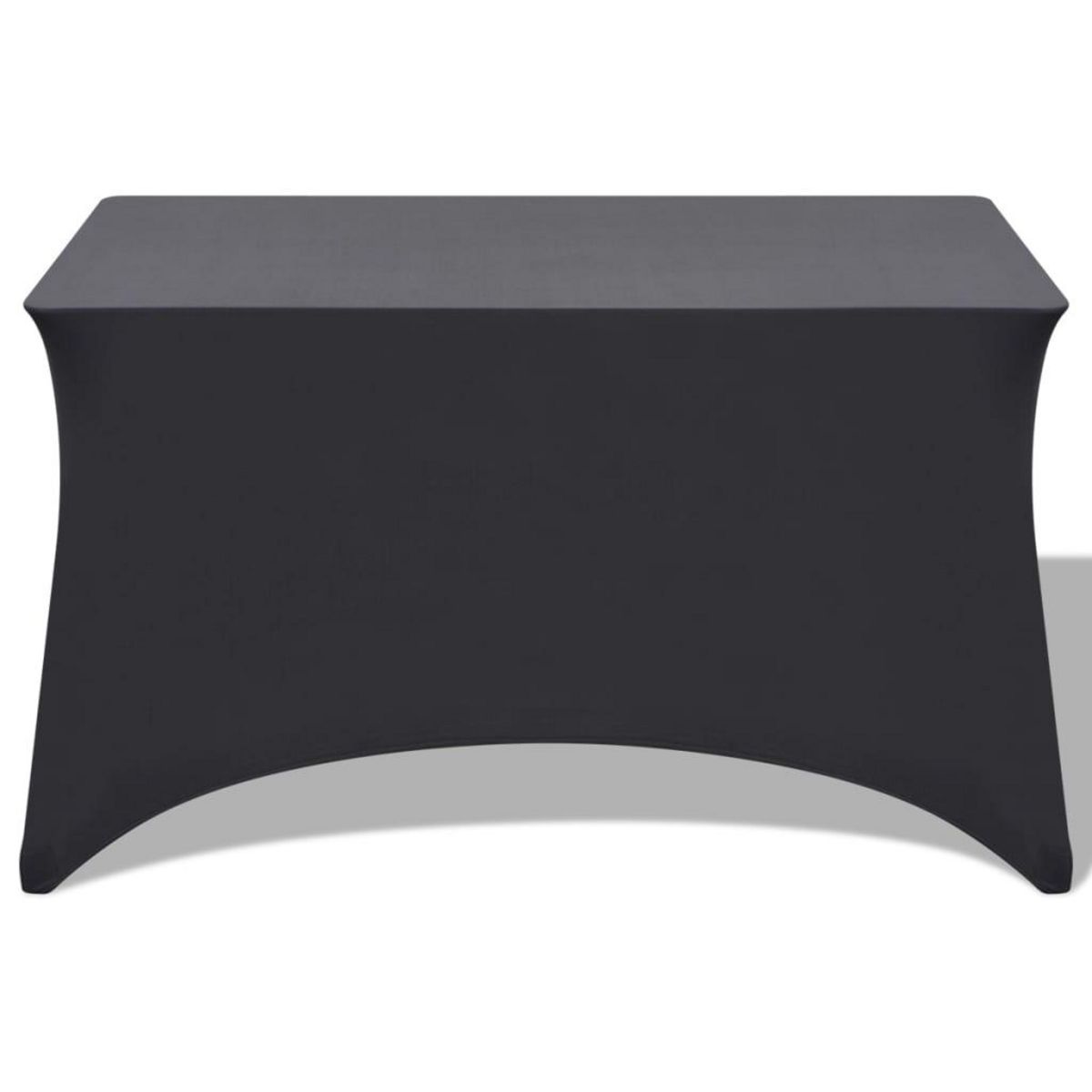 VIDAXL Housse extensible de table 2 pieces 183 x 76 x 74 cm Anthracite