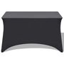 Voir la diapositive 2 : VIDAXL Housse extensible de table 2 pieces 183 x 76 x 74 cm Anthracite
