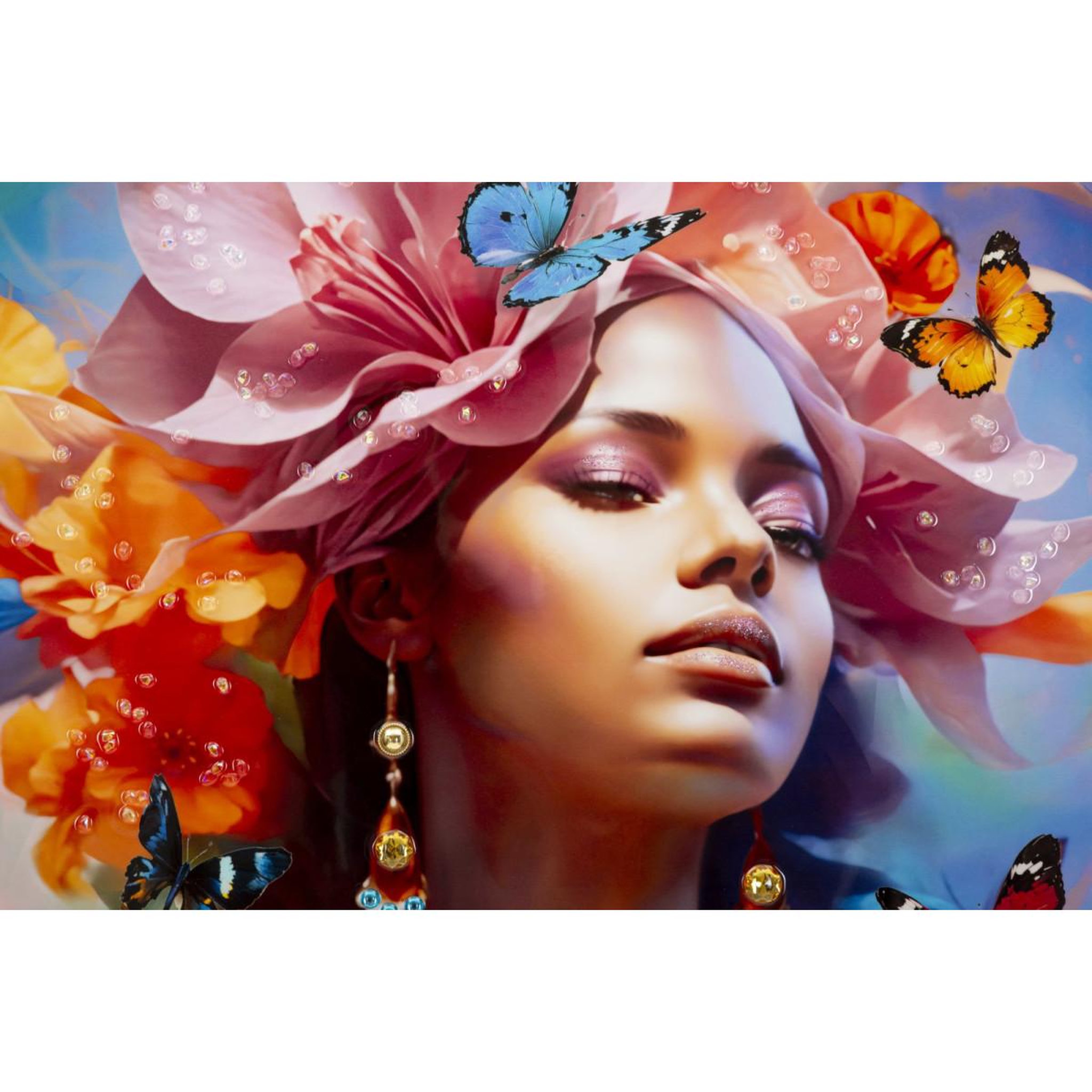 Voir la diapositive 2 : Paris Prix Tableau peinture  marty ii  62x92cm multicolore