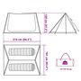 Voir la diapositive 6 : VIDAXL Tente de camping 2 personnes vert impermeable