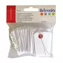 Artemio 150 mini étiquettes blanches avec fil métallique 3 x 5,5 cm