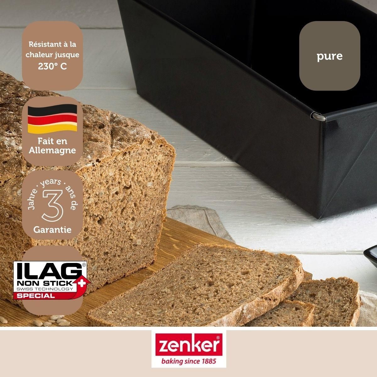 ZENKER Ensemble de 2 Moules à pain 31cm Zenker Pure