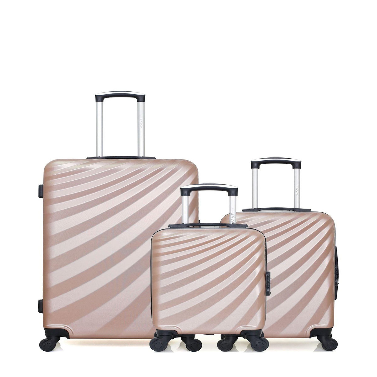 WAVE PARIS WAVE PARIS - LOT DE 3 - Valises grand format, cabine et cabine XXS DANUBE