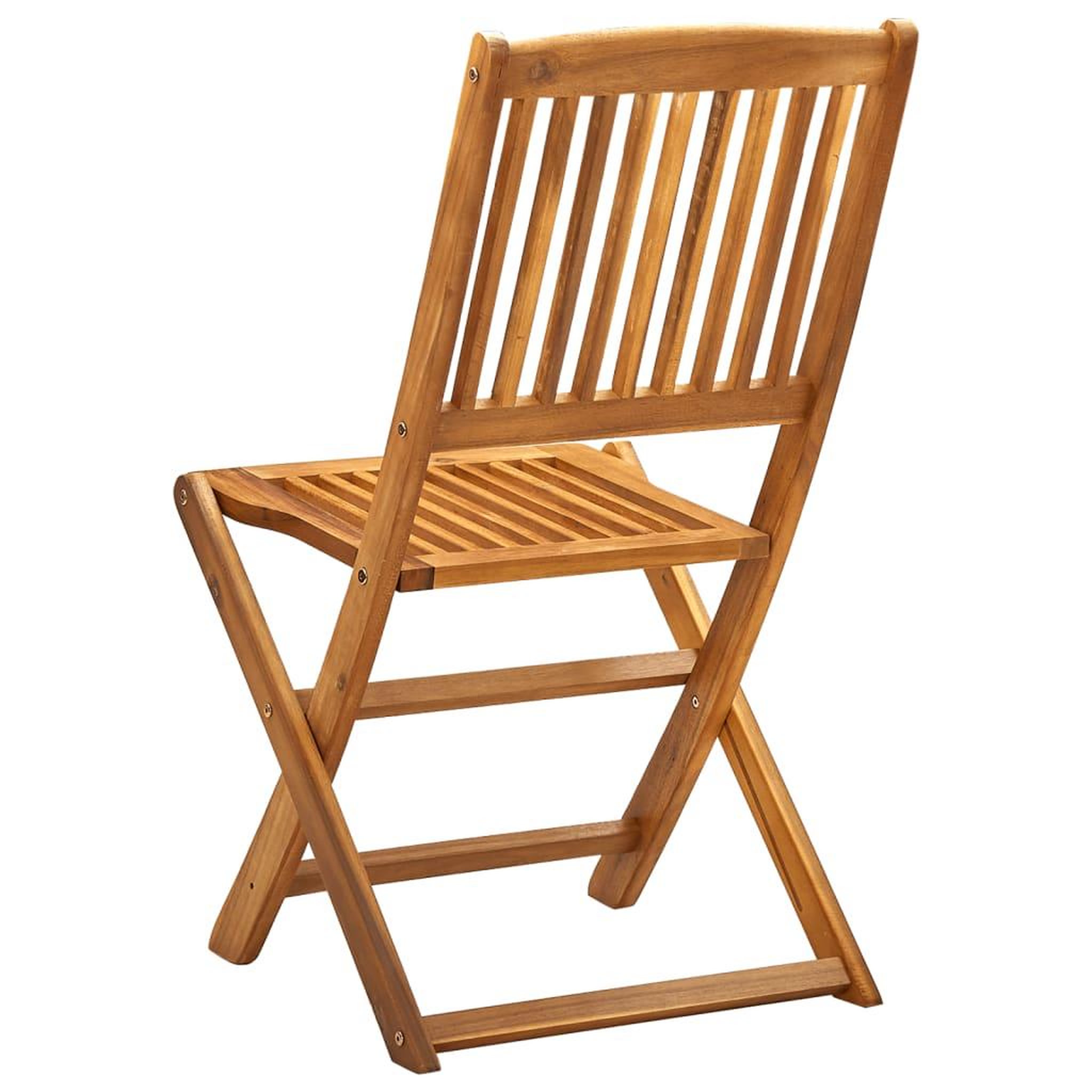 Voir la diapositive 5 : VIDAXL Chaises pliables d'exterieur lot de 4 Bois d'acacia solide