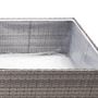 Voir la diapositive 5 : VIDAXL Jardiniere Gris 80x80x40 cm Resine tressee