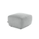 LISA DESIGN Sorrente - pouf - en tissu texturé. Coloris disponibles : Gris, Beige, Vert