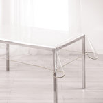 Paris Prix Nappe Cristal  Garden  140x240cm Transparent & Taupe