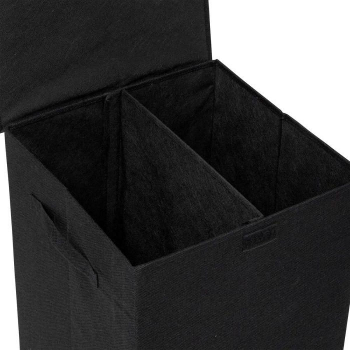 FIVE Panier à Linge Avec Séparateur  Colors  74L Noir Khol