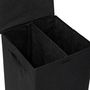Voir la diapositive 4 : FIVE Panier à Linge Avec Séparateur  Colors  74L Noir Khol