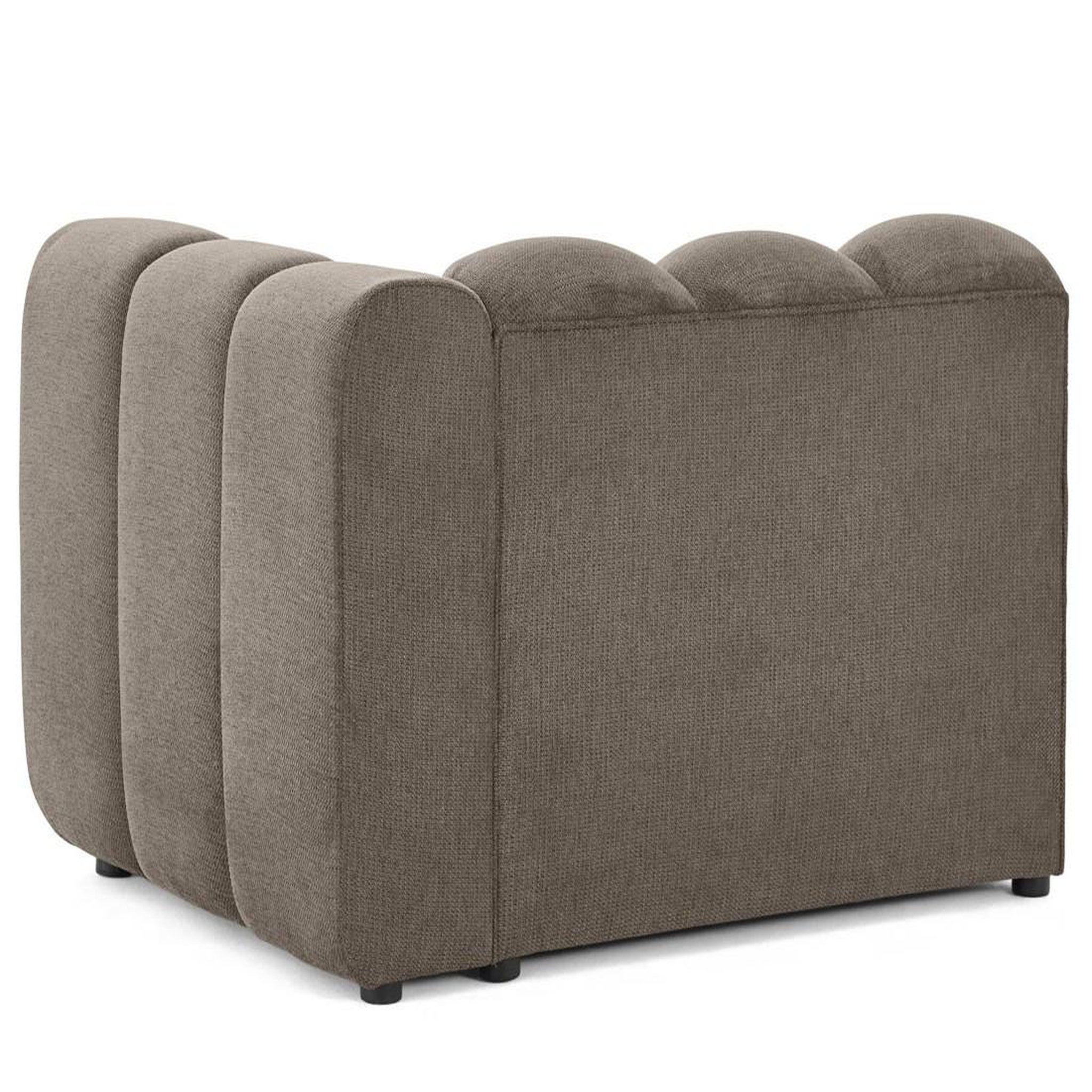 Voir la diapositive 5 : LISA DESIGN Debbie - module d'assise droit en tissu texturé