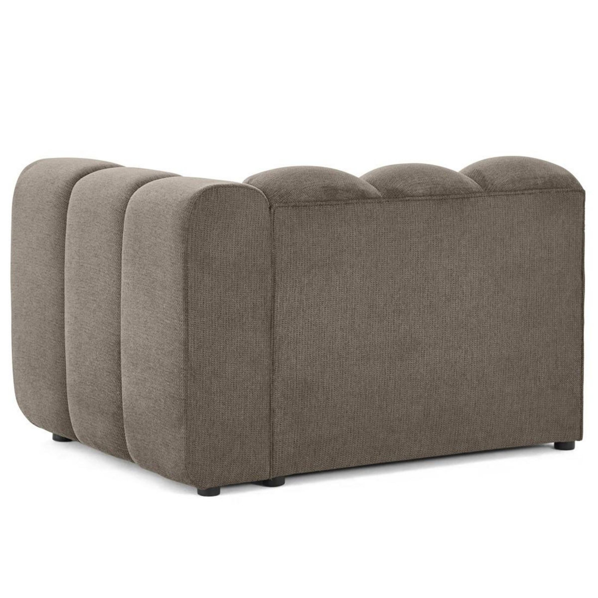 LISA DESIGN Debbie - module d'assise droit en tissu texturé