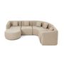 Voir la diapositive 3 : LISA DESIGN Ikare - canapé modulable d'angle gauche - 5 places - avec méridienne - en tissu