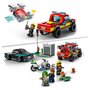 LEGO City 60319 Le Sauvetage Des Pompiers et La Course-Poursuite de La Police